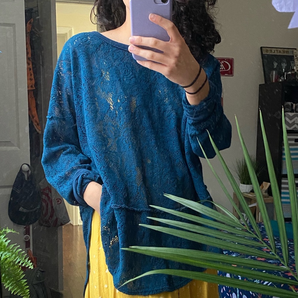 Loose Blue Top